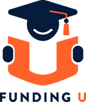 Vertical logo for Funding U with logo on top