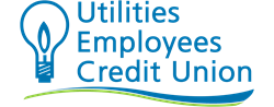 Utilities Employees Credit Union logo with lightbulb
