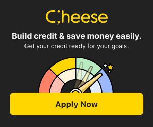 Cheese: Build credit and save money easily.