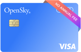 OpenSky Plus Secured Visa Credit Card The OpenSky Plus Secured Visa Credit Card has no annual fee.