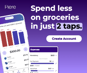 Spend less on groceries in only 2 taps.