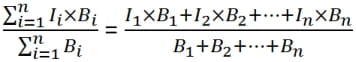 Weighted Average Interest Rate Mathematical Equation