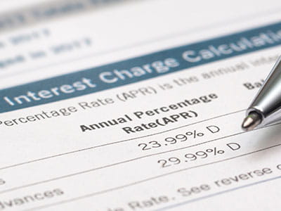 worksheet with annual percentage rate