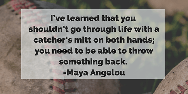 Maya Angelou quote about life