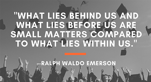 Ralph Waldo Emerson quote about the power within us
