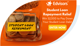 Jar labeled Student Loan Repayment Relief. Enter Now