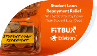 Jar with coins labeled Student Loan Repayment.  Win $2,500 to pay down your student loan debt.